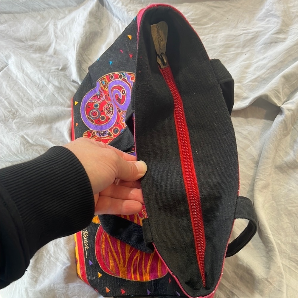 Laurel Burch Colorful Cat Tote Bag - Picture 7 of 9